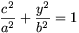 {c^2\over a^2}+{y^2\over b^2}=1