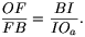 \frac{OF}{FB}=\frac{BI}{IO_a}.