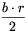 \frac{b\cdot r}{2}