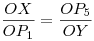 \frac{OX}{OP_1}=\frac{OP_5}{OY}