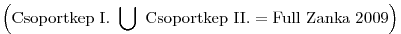 \left( {\rm Csoportkep~I.~} \bigcup {\rm ~Csoportkep~II. } = {\rm Full~Zanka~2009} \right)