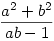 \frac{a^2+b^2}{ab-1}