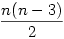\frac{n(n-3)}{2}