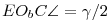 EO_bC\sphericalangle=\gamma/2