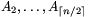 A_2,\dots,A_{\lceil n/2\rceil}