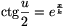 
\cot\frac{u}{2}=e^{\frac{x}{k}}
