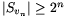 |S_{v_n}|\ge2^n