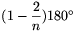 (1-{2\over n})180^\circ