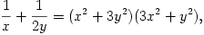 \frac{1}{x}+\frac{1}{2y}=(x^2+3y^2)(3x^2+y^2),