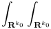 \int_{{\bf R}^{k_0}}\int_{{\bf R}^{k_0}}