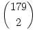 \binom{179}{2}