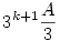 3^{k+1}\frac{A}3