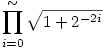 \prod_{i=0}^\sim\sqrt{1+2^{-2i}}