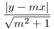 \frac{|y-mx|}{\sqrt{m^2+1}}