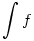 \int f