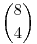 \binom{8}{4}