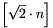 \left[\sqrt2\cdot
n\right]